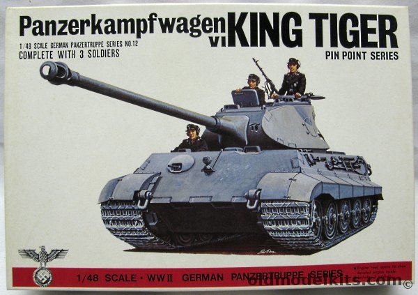 Bandai 1/48 Panzerkampfwagen VI King Tiger, 8241-400 plastic model kit